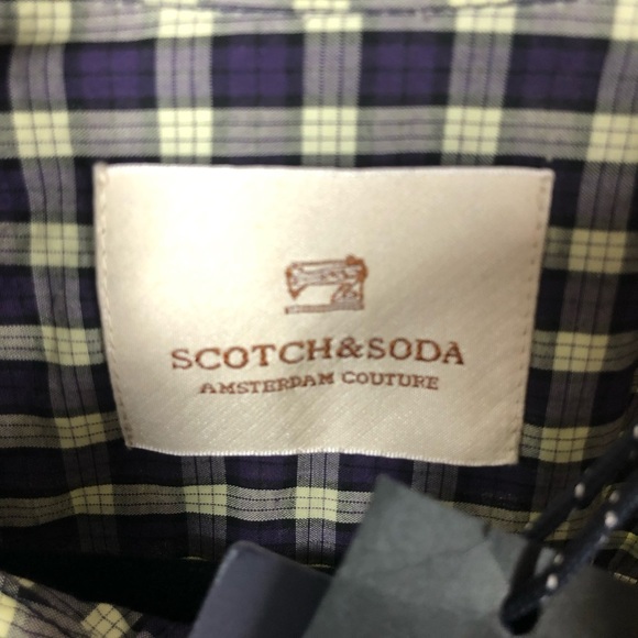 NWT Scotch and Soda True Gentleman Plaid Dress Shirt XL - Picture 4 of 11